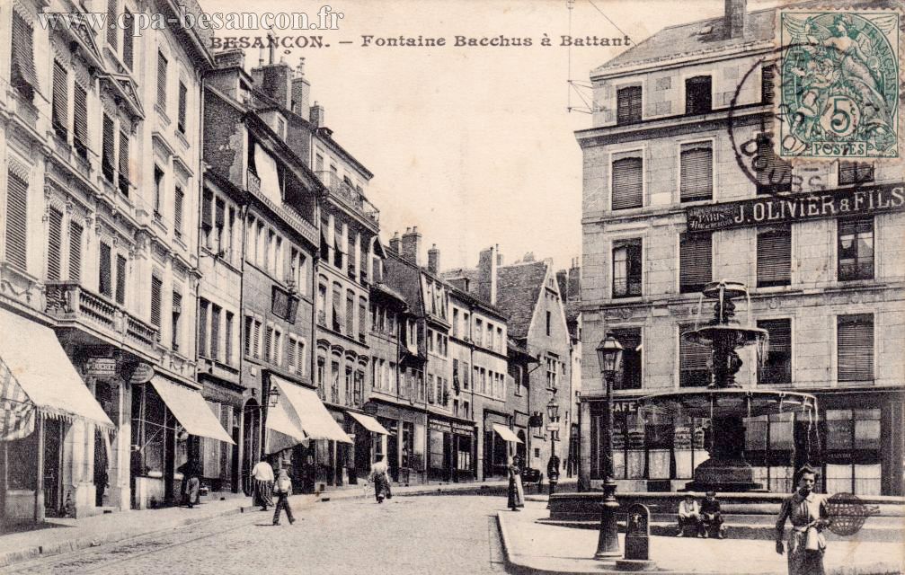 BESANÇON. - Fontaine Bacchus à Battant